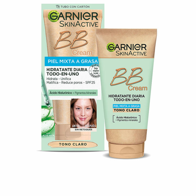 Hydrating Cream with Colour Garnier Skinactive Bb Cream Light 50 ml