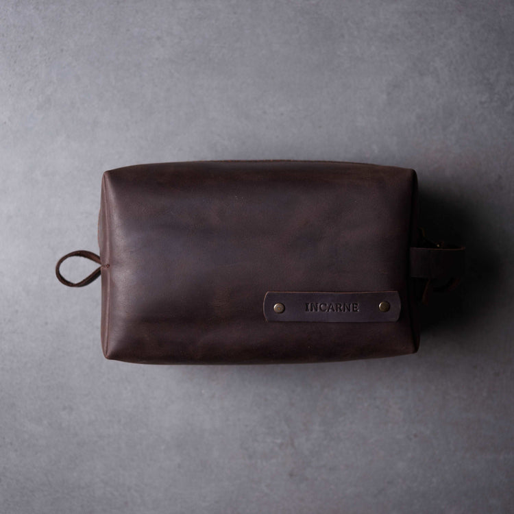 Limit Leather Makeup Bag