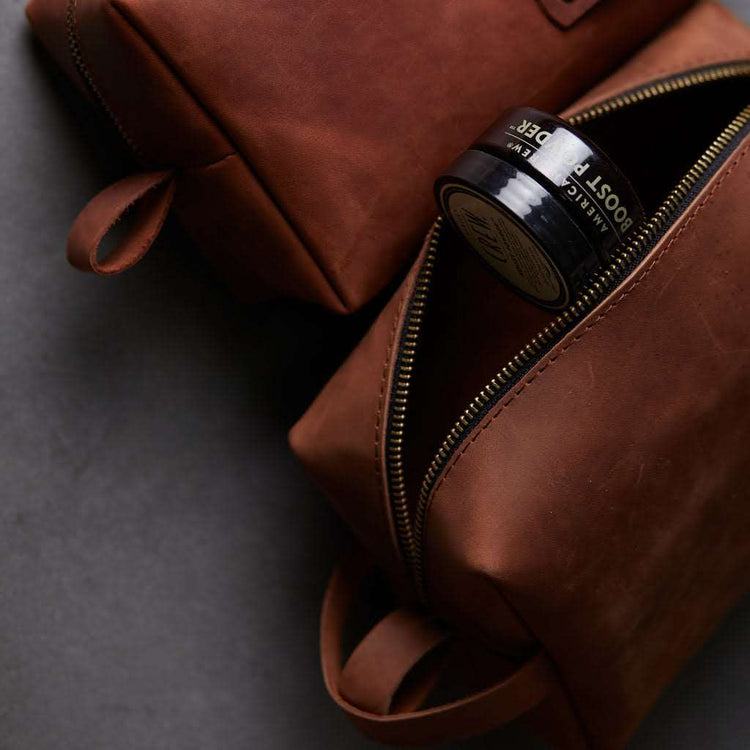 Limit Leather Makeup Bag