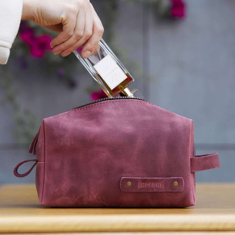 Limit Leather Makeup Bag