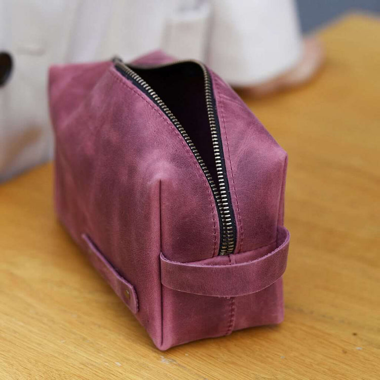 Limit Leather Makeup Bag