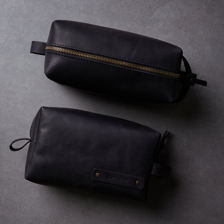 Limit Leather Makeup Bag