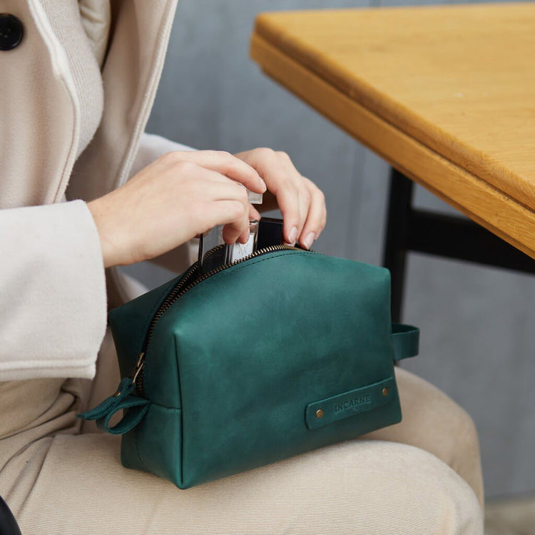 Limit Leather Makeup Bag