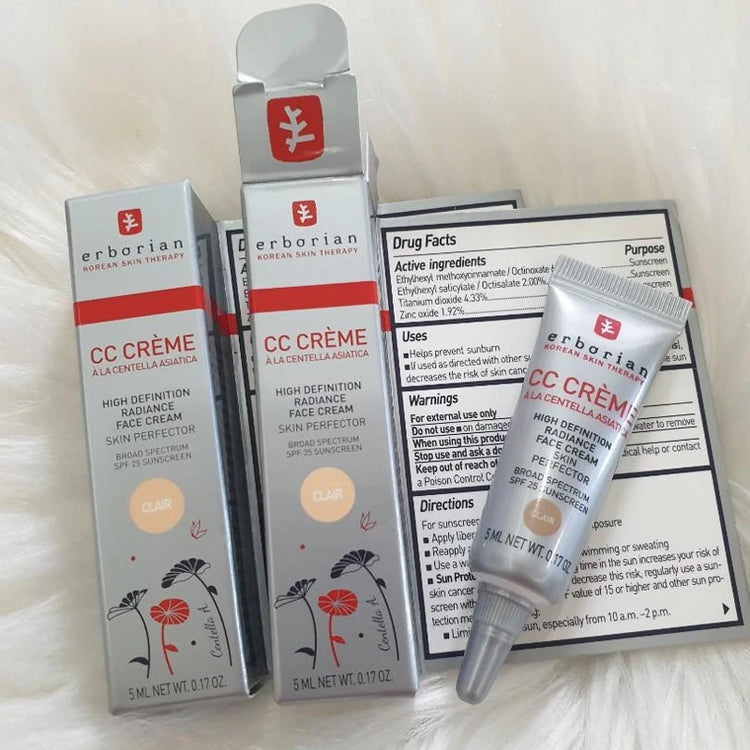 Erborian CC Cream High Definition Radiance Face Cream SPF 25 Sunscreen