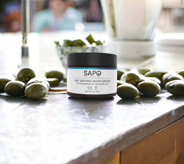 Sapo All Natural Moisturizer with Hyaluronic Acid, Aloe, Niacinamide,