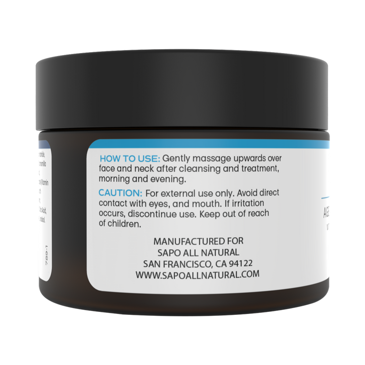 Sapo All Natural Moisturizer with Hyaluronic Acid, Aloe, Niacinamide,