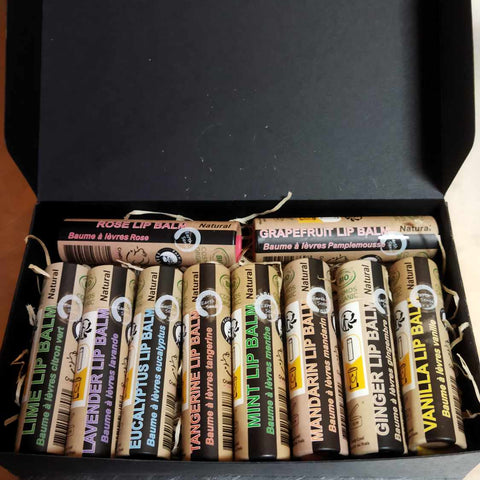 Lip Balm Gift Set - 10 x 15ml Lip Balms