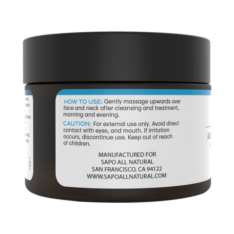 Sapo All Natural Moisturizer with Hyaluronic Acid, Aloe, Niacinamide,